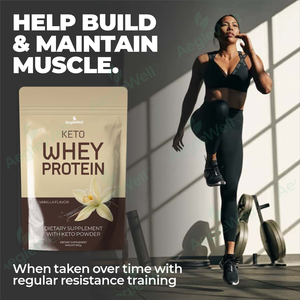 Aeglewell Marque Privée Keto Whey Mélange de Protéines de Lactosérum Naturelles Poudre de Protéines de Lactosérum en Emballage en Sac Fournit de l'Énergie - Product Image 2