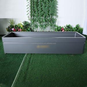 מסחרי מלבני מפעל סיר רחוב שימוש מטעים מתכת גן חיצוני דירה בית מלון עמיד סיר ארגז - Product Image 1