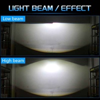 SANVI Phare à lentille de projecteur LED super lumineux 6000K de 3 pouces S7 55W/pièce pour Accord, ampoules de système automobile 12V neuves