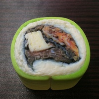 Service d'impression 3D Technologie Polyjet Couleur Impression 3D Modèle de sushi Matériaux multiples Impression 3D couleur