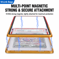 Étui de protection magnétique en métal anti-UV pour cartes gradées, avec pare-chocs en plastique, pour cartes à collectionner, cartes sportives, BGS, TCG, PSA