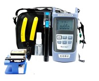 Kit d'outils de fibre optique FTTH 12 pièces avec compteur de puissance de fibre optique et localisateur visuel de défauts
