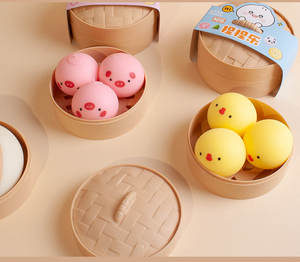 Küçük hamur Squishy Fidget oyuncak hamur stres topu buğulanmış dolması Bun sıkma stres giderici duyusal dekompresyon oyuncak - Product Image 2