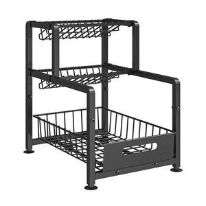 Estante Moderno para Condimentos de Cocina, Tipo Vertical, Organizador de Fregadero, Caja Rectangular de Hierro Multifuncional - Product Image 5