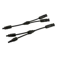 PowMr MCY-BN2 Solarpanel-Kabelverbinder 2-in-1-Verteiler IP67 Wasserdicht Aluminiumleiter PVC-Isolierung für
