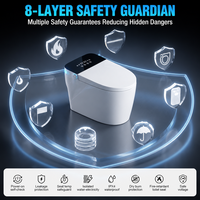 DaYan Toilette intelligente avec bidet en céramique, norme AU EU, buse de séchage à air chaud, auto-nettoyante, désodorisante, siège chauffant, vente en gros