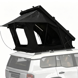 Carpa de techo rígida para 4 personas, ajustable, universal, con bolsa para zapatos, para la mayoría de los coches, SUV, camping, viajes al aire libre. - Product Image 1