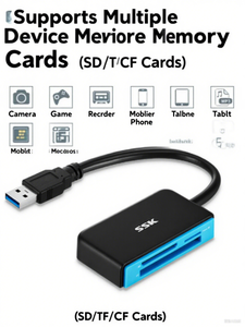 Giá tốt USB 3.0 tốc độ cao truyền dẫn đa chức năng đầu đọc thẻ thông minh cho máy ảnh Máy Tính Xách Tay PC - Product Image 6