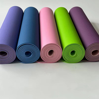 TPE Yogamatte Umweltfreundlich Rutschfest 6mm Heim-Trainingsmatte für Pilates und Yoga Fitness-Studio-Nutzung