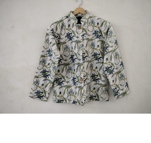 Wholesale All Size Handmade Winter Summer <b>Kantha</b> <b>Jacket</b> 100% Cotton Breathable Solid Pattern Simple Design Short Coat - Product Image 1