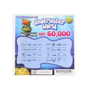 Cartes à gratter personnalisées avec impression numérique UV pour loterie à gratter - Product Image 2