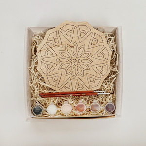 Houten Mandala Ambachtelijke Kit Diy Schilderij Kit Voor Volwassenen - Product Image 2