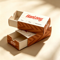 Boîte à pizza coulissante en gros, emballage alimentaire à emporter, conteneur pour snacks et pain, boîte en papier personnalisée pour boulangerie