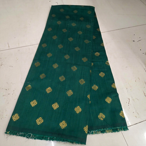 Tela de seda jacquard Dupion Butti de 58 pulgadas de ancho, material brocado étnico pesado para kurtis de diseñador y trajes salwar festivos. - Product Image 1