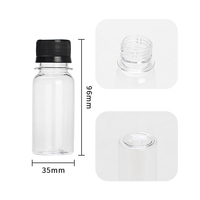 Bouteilles PET en Plastique de 60ml pour Shots de Jus, Format Mini avec Couvercle Inviolable, Qualité Alimentaire – Petites Bouteilles Distributrices de Jus