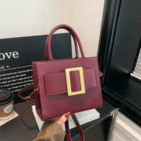 Sac bandoulière carré rétro décontracté pour femme, version coréenne tendance 2026, simple et élégant