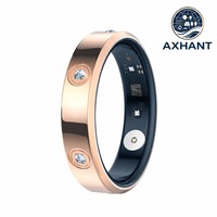 Anneau intelligent HR01, suivi de la fréquence cardiaque, de l'oxygène sanguin, du sommeil, moniteur d'activité, étanche 10 ATM, alliage, contrôle par application, Android