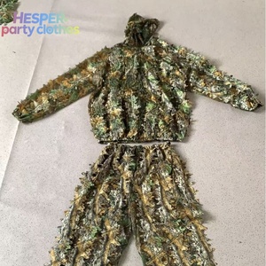 Combinaison de camouflage HESPER, tenue de camouflage Ghillie pour la photographie et l'observation des oiseaux, avec camouflage 3D en feuilles, polyester respirant - Product Image 1