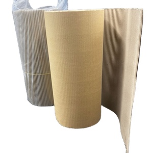 Singleface <strong>Corrugated</strong> <strong>Roll</strong> 400mm*10m Kraft 1200mm*10m <strong>Corrugated</strong> Paper <strong>Roll</strong> Wrapping Moving Goods - Product Image 1