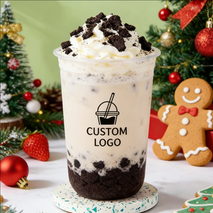 Paquete de 12 Vasos Desechables Transparentes de Polipropileno de Primera Calidad, de Pared Simple, de 90 mm, para Té con Leche, para Fiestas de Navidad y Bodas - Product Image 1