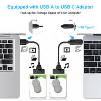 Câble adaptateur SATA USB 3.0 avec gaine en PVC et blindage en feuille d'aluminium pour transfert de données HDD/SSD 2,5 pouces – Convertisseur de disque dur externe