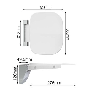 Vente chaude salle <span class=keywords><strong>de</strong></span> bain siège <span class=keywords><strong>de</strong></span> <span class=keywords><strong>douche</strong></span> pliant mural blanc siège <span class=keywords><strong>de</strong></span> <span class=keywords><strong>douche</strong></span> <span class=keywords><strong>pliable</strong></span> mural UF urée - Product Image 3