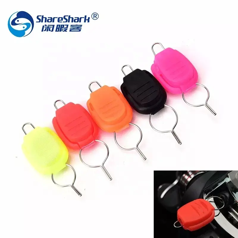 Carretes de pesca portátiles de varios colores, línea de carrete Baitcast de plástico, Clip, accesorios de pesca de plástico