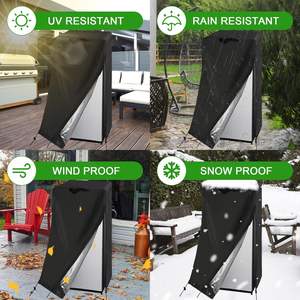 防水防滴カバーアップライトフリーザー210D & 420Dブラックポリエステル2-in-1保護フリーザーカバー - Product Image 5