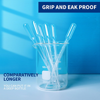 Pipettes en LDPE transparentes personnalisables en usine consommables de laboratoire stériles non toxiques Pipette Pasteur jetable pour transfert de 1ml simple