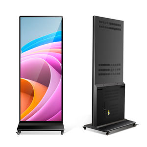 32-86 इंच फ़्लोर स्टैंड अल्ट्रा नैरो विज्ञापन एलसीडी डिस्प्ले एंड्रॉइड विंडो 4K टच स्क्रीन कियोस्क कैमरा प्रिंटर के साथ - Product Image 3