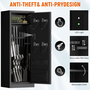 10-15-súng công suất an toàn truy cập nhanh kỹ thuật số bàn phím Chống Trộm Chống Pry thiết kế an ninh nhà an toàn với điều chỉnh Pegboard - Product Image 5