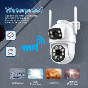 Hệ thống camera an ninh CCTV không dây 4 kênh với tầm nhìn ban đêm âm thanh hai chiều 360 ° PTZ Hệ thống an ninh nhà năng lượng mặt trời cảm biến <span class=keywords><strong>CMOS</strong></span> - Product Image 3