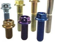 Vis à bride en titane Gr5 haute résistance et légères, anti-corrosion, conformes DIN, pour pièces automobiles et motos