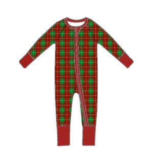 Nuevo Mameluco Navideño <span class=keywords><strong>de</strong></span> Fibra <span class=keywords><strong>de</strong></span> Bambú para Bebés y Niños con Cremallera YKK y Estampado <span class=keywords><strong>de</strong></span> Bastón <span class=keywords><strong>de</strong></span> Caramelo - Product Image 5