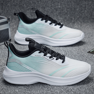 Chaussures de sport décontractées pour hommes, grande taille, respirantes, en maille avec tissage volant et semelle légère antidérapante pour la marche - Product Image 2