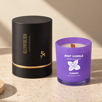 Bougie parfumée de haute qualité personnalisée, vente en gros, emballage de luxe avec logo pour bougie parfumée, cadeaux de fête