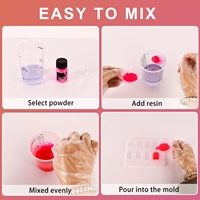 Poudre néon photoluminescente époxy 12 couleurs, pigment fluorescent super lumineux pour l'art, l'artisanat et le nail art