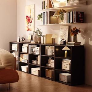 Estantería <span class=keywords><strong>de</strong></span> Almacenamiento <span class=keywords><strong>de</strong></span> 6 Cubos, Organizador <span class=keywords><strong>de</strong></span> Libros con Parte Trasera Abierta, Estantería, Estante <span class=keywords><strong>de</strong></span> Exhibición, Vertical u Horizontal, Fácil Montaje - Product Image 2