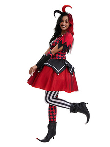Costume de <span class=keywords><strong>Clown</strong></span> Fantôme <span class=keywords><strong>Horreur</strong></span> d'Halloween pour Femme Adulte, Jupe de Carnaval, Pâques, Cosplay, Spectacle Scénique - Product Image 4