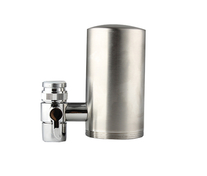 Filtre à eau portable mini en acier inoxydable avec charbon actif alcalin, purificateur de robinet à charbon actif alcalin - Product Image 4