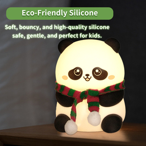 Phim Hoạt Hình Gấu Trúc LED Ánh Sáng Ban Đêm Cảm Ứng Điều Khiển <span class=keywords><strong>USB</strong></span> Sạc Di Động Động Vật Đèn Cho Trẻ Em Của Đầu Giường Phòng Trang Trí Nội Thất - Product Image 3