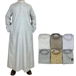 Premium Men's Elegante de alta qualidade Muçulmano Casual Abaya Thobe Jubbah popular no Paquistão