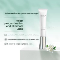 Gel anti-acné transparent pour le contrôle des boutons et la réduction des points noirs, 15g par tube, OEM ODM, logo personnalisé, vente en gros