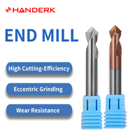 Foret de centrage et de perçage en carbure de tungstène à queue droite HANDERK OEM/ODM 60 90 120 degrés pour usinage CNC