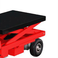 Chariot électrique à quatre roues, levage automatique, alimenté par batterie, chariot à main, plate-forme, Table élévatrice à ciseaux