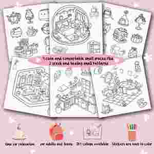 <span class=keywords><strong>Libro</strong></span> de Colección de Escenas 3D DIY para Aliviar el Estrés en Adultos, con Pegatinas para Niños y Adultos, Crea Tu Propia <span class=keywords><strong>Casa</strong></span> de Pegatinas - Product Image 2
