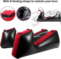 Canapé gonflable portable et pliable, grand stock avec MOQ de 1 pièce, pour chambre à coucher, jeu privé, coussin de retenue pour les jambes