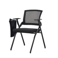 Table et chaise pliantes Chaise de réunion pliante avec maille pour salle de séjour ou hôpital Utilisation chaise de formation de conférence