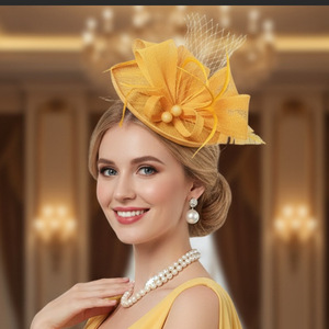 Nouvel Arrivage : <span class=keywords><strong>Chapeau</strong></span> Haut de Forme Élégant avec Plumes <span class=keywords><strong>et</strong></span> Voilette, Accessoire de Tête <span class=keywords><strong>pour</strong></span> Femmes <span class=keywords><strong>pour</strong></span> Cocktails <span class=keywords><strong>et</strong></span> Thés Formels - Product Image 4