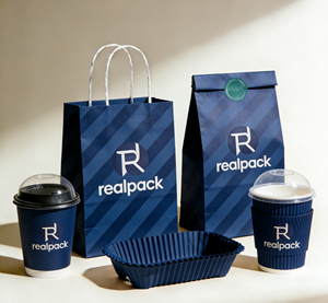 One Stop Shopping Eco-Friendly Disposable Double Wall White Card Paper Cups Food Grade Custom Logo Beverage Cups <strong>Realpack</strong> - Product Image 1